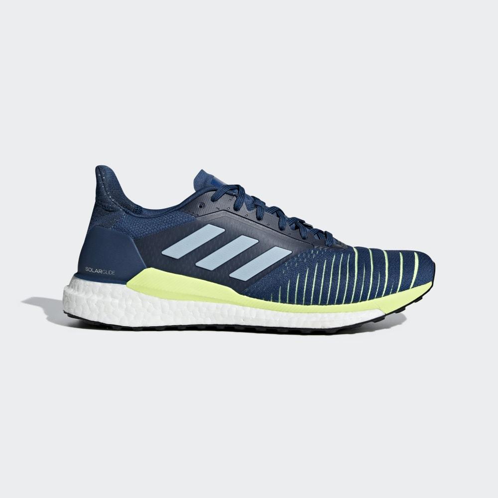 Adidas Men's Solar Glide Walking Shoes Grey/Yellow Ireland D97436